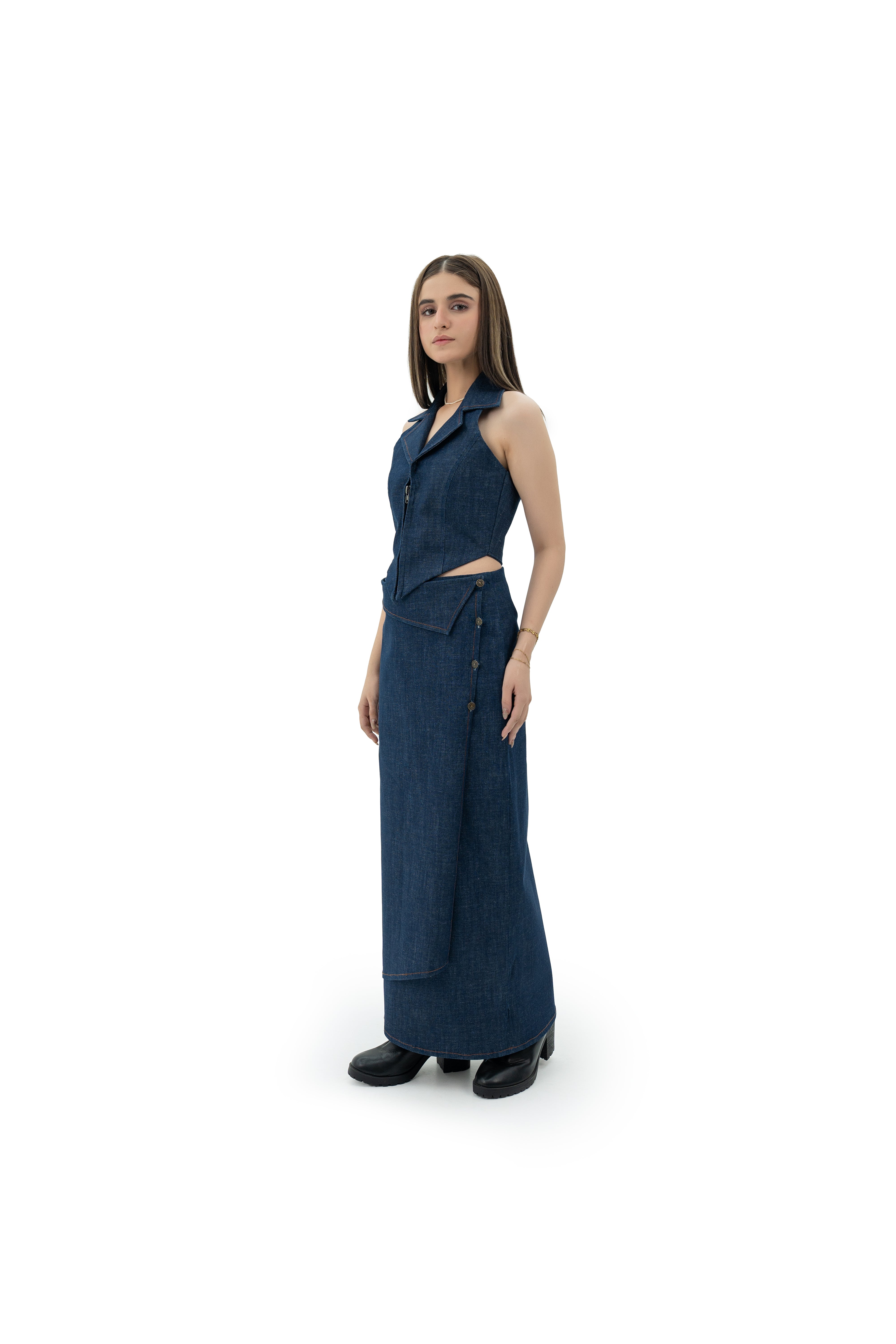 WrapAround Denim Skirt