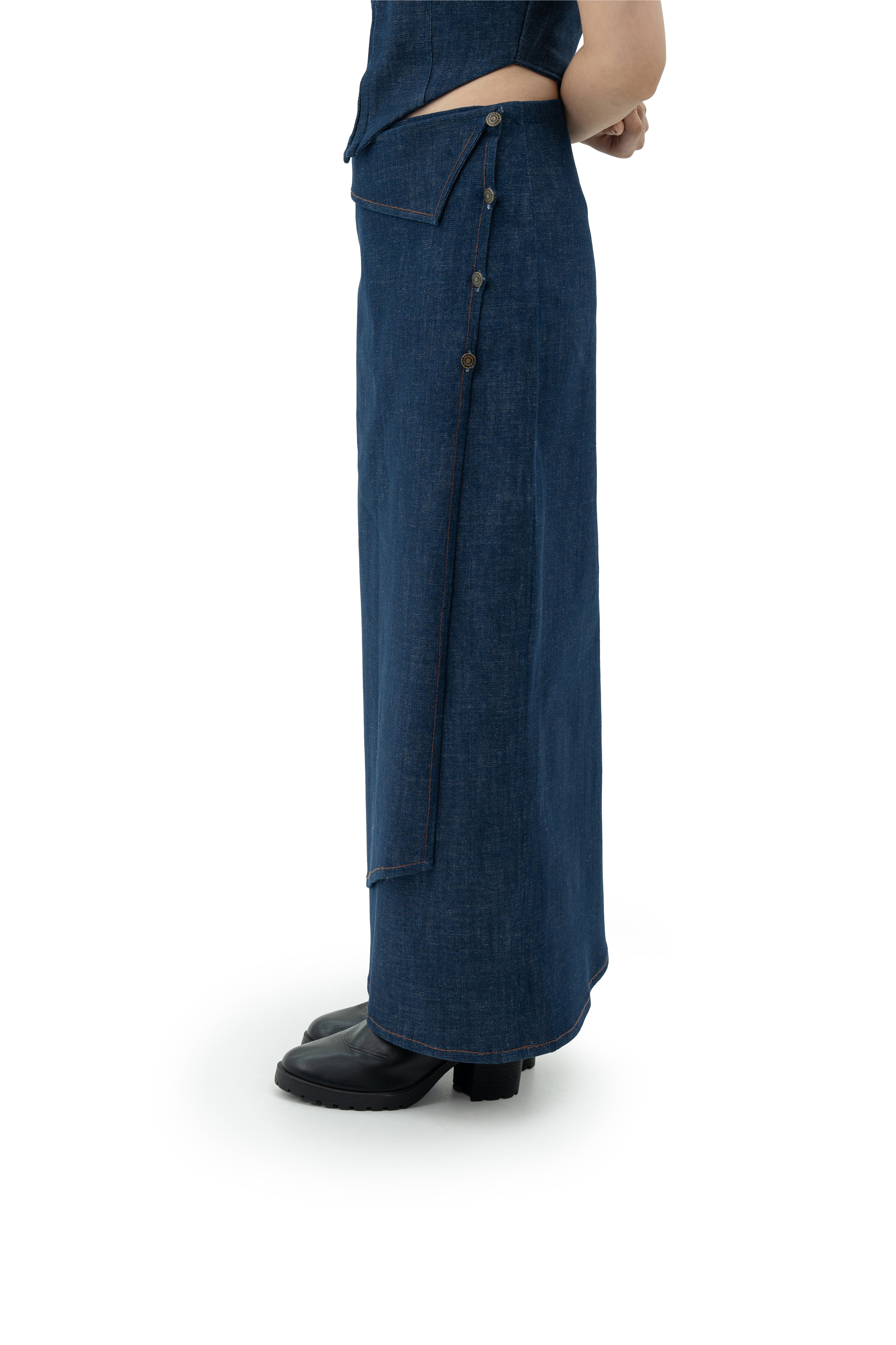 WrapAround Denim Skirt