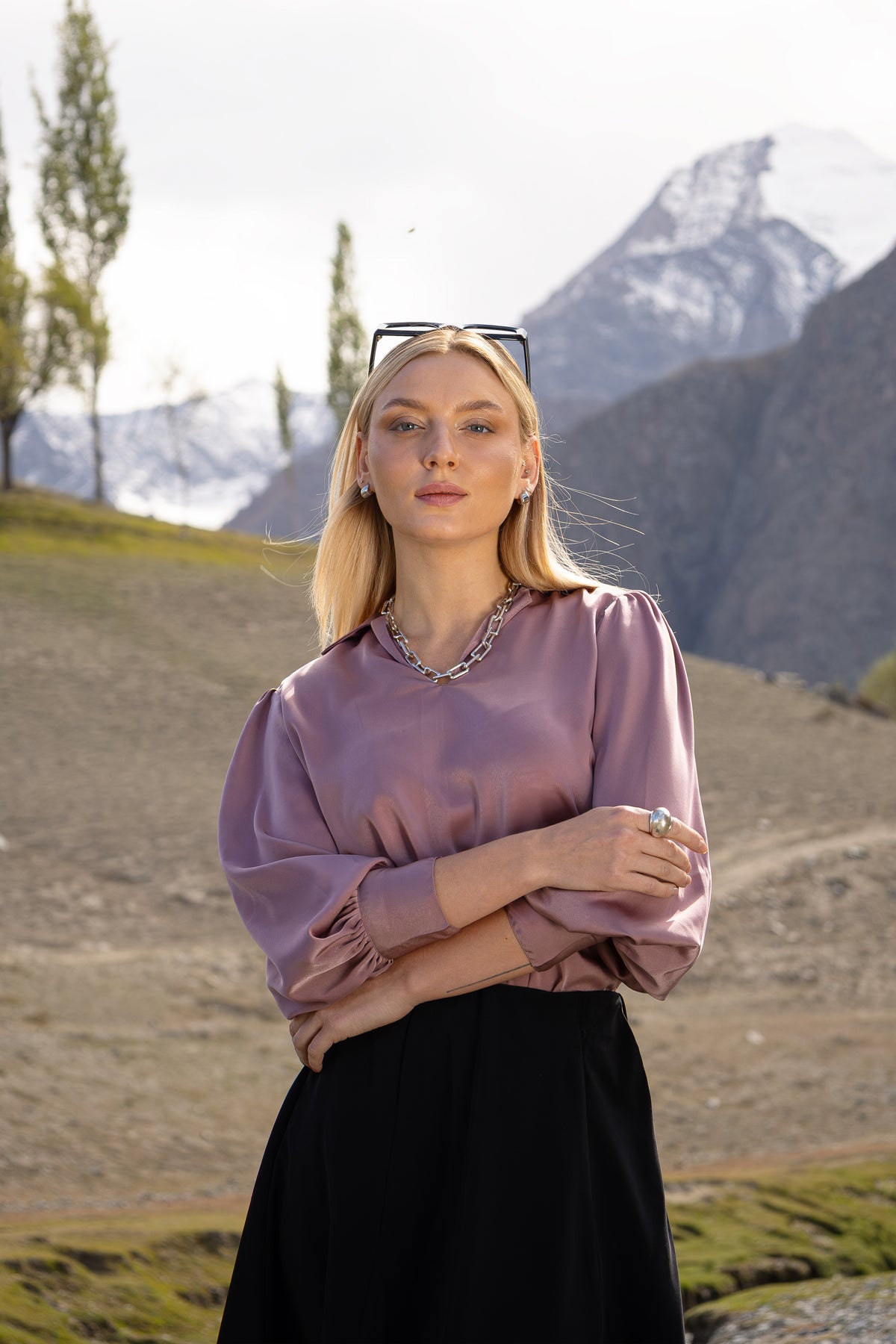 Amethyst Pullover Blouse