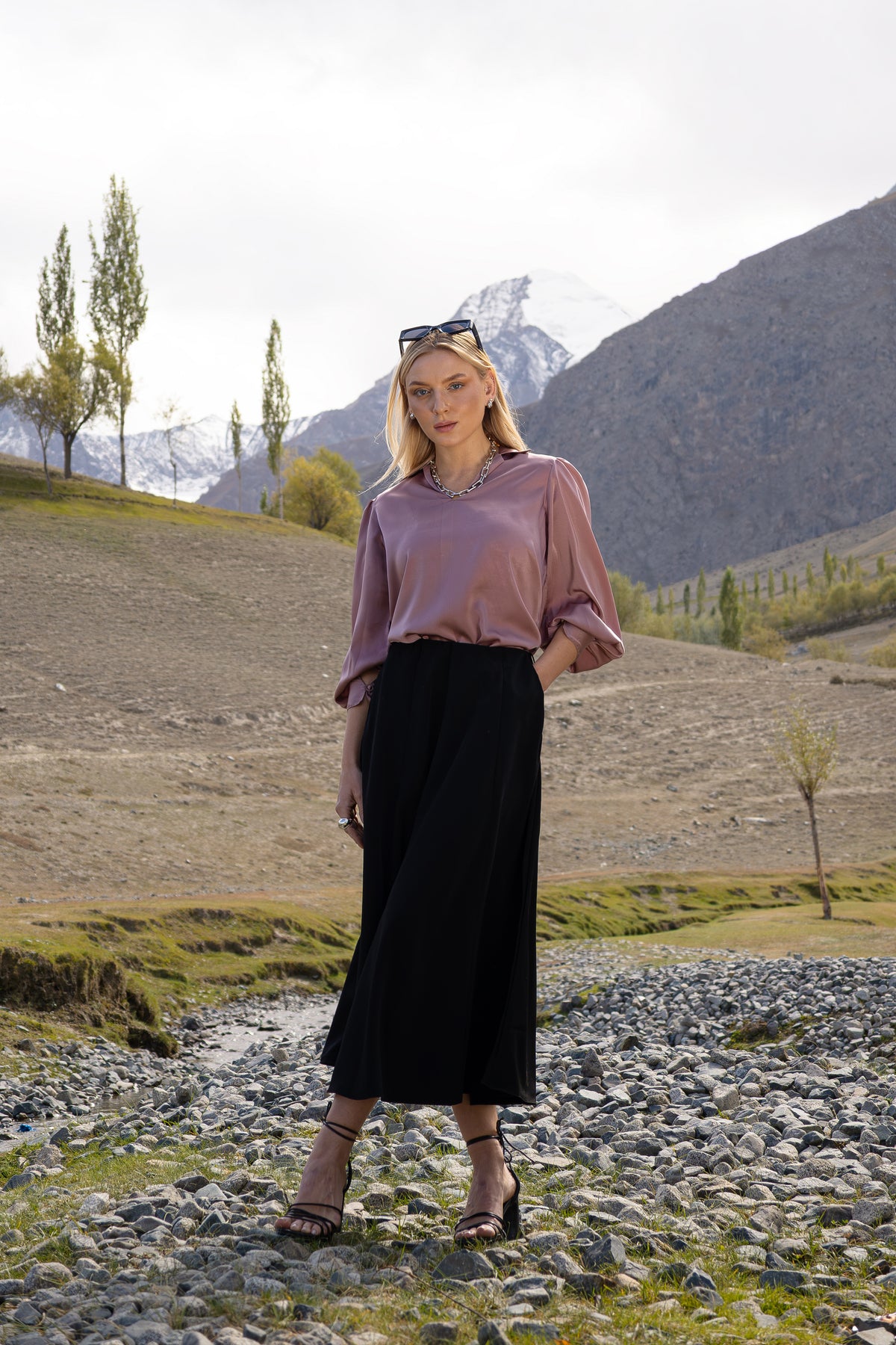 Amethyst Pullover Blouse