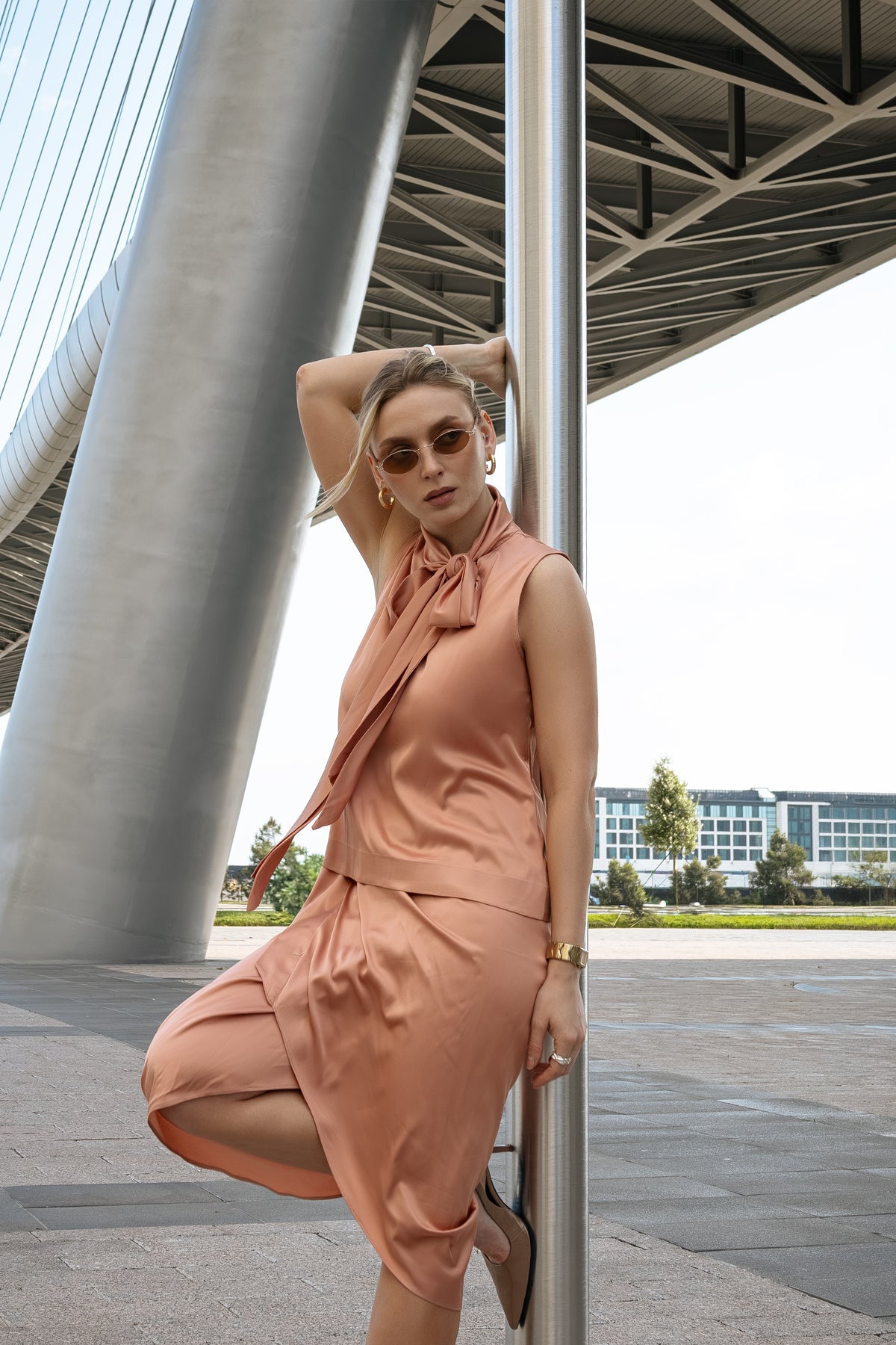 Rosy Luxe Co-ord-Bottom