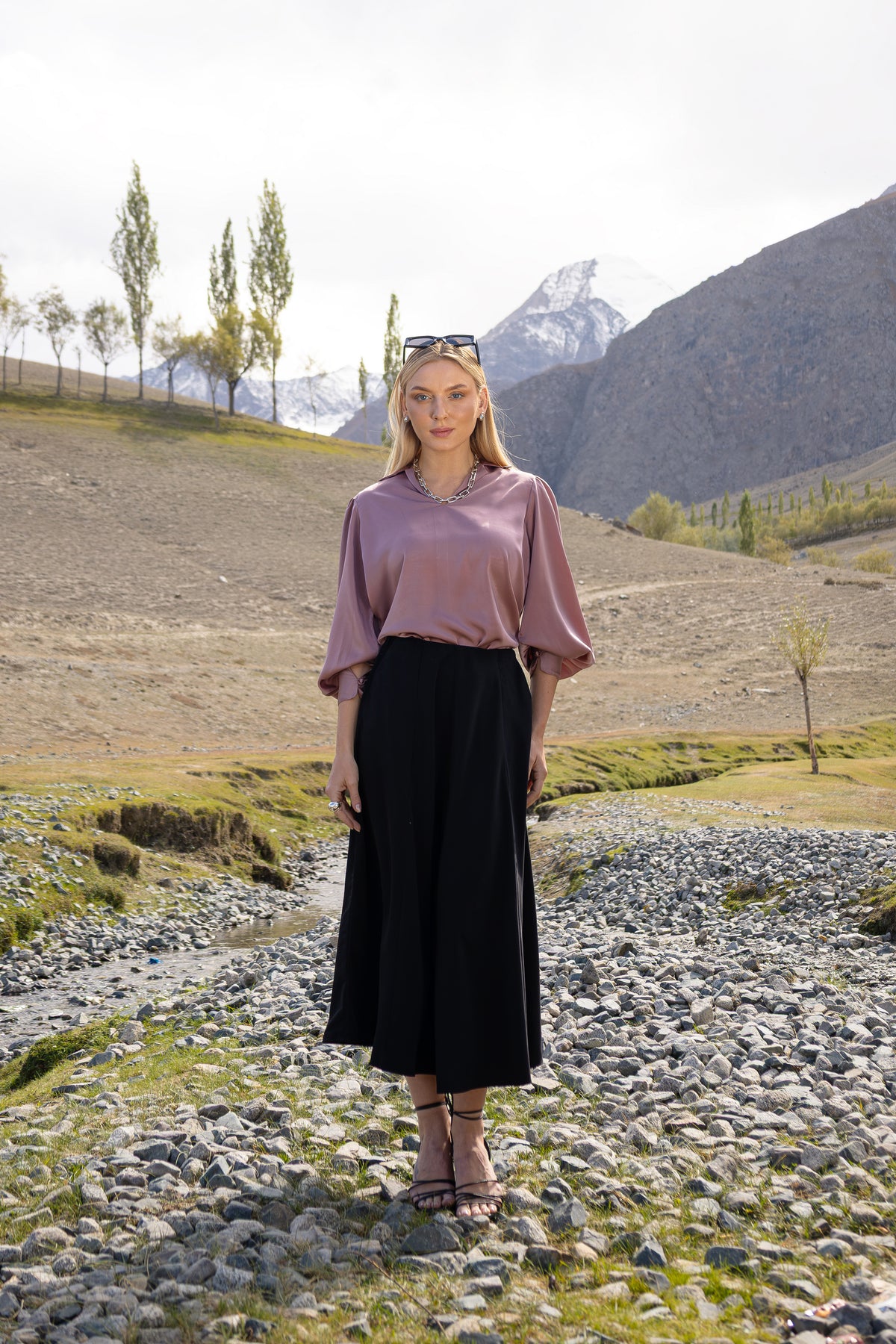 Amethyst Pullover Blouse