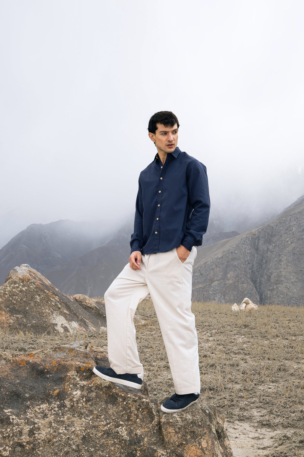 Monaco Linen Button Down Shirt