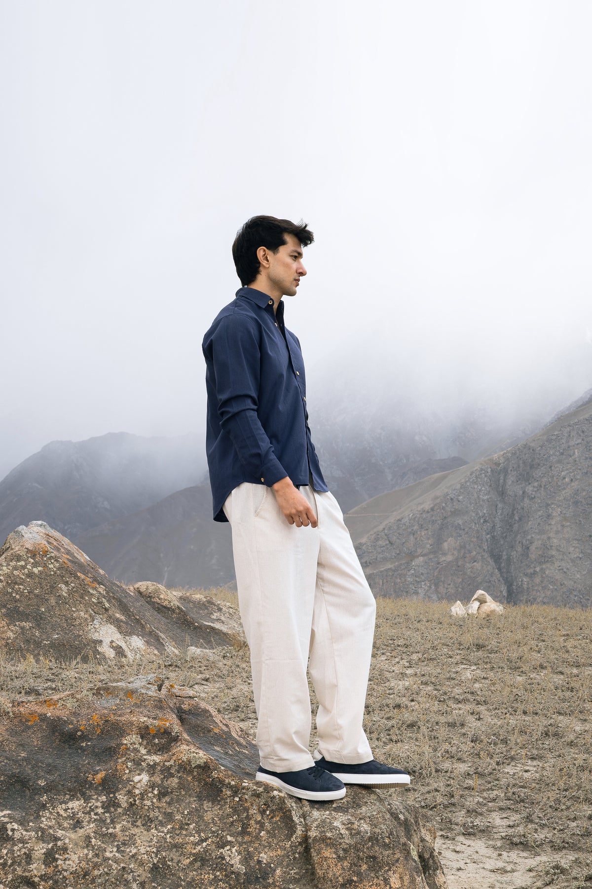 Monaco Linen Button Down Shirt