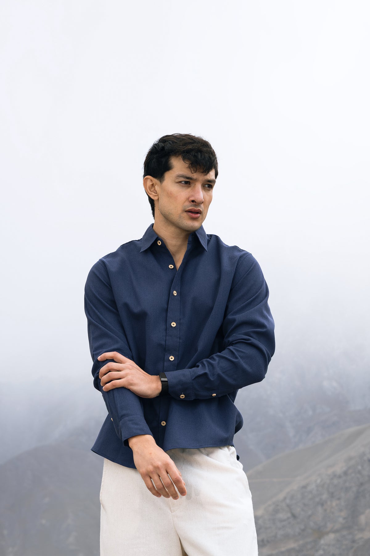 Monaco Linen Button Down Shirt