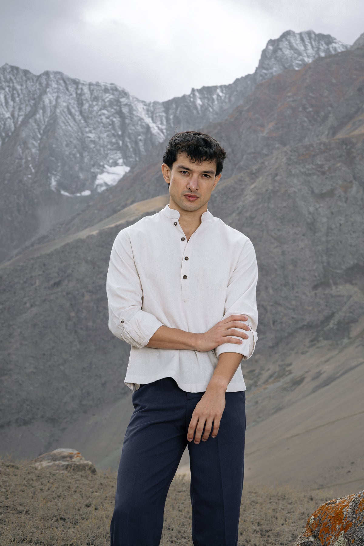 Flax Linen Popover Shirt