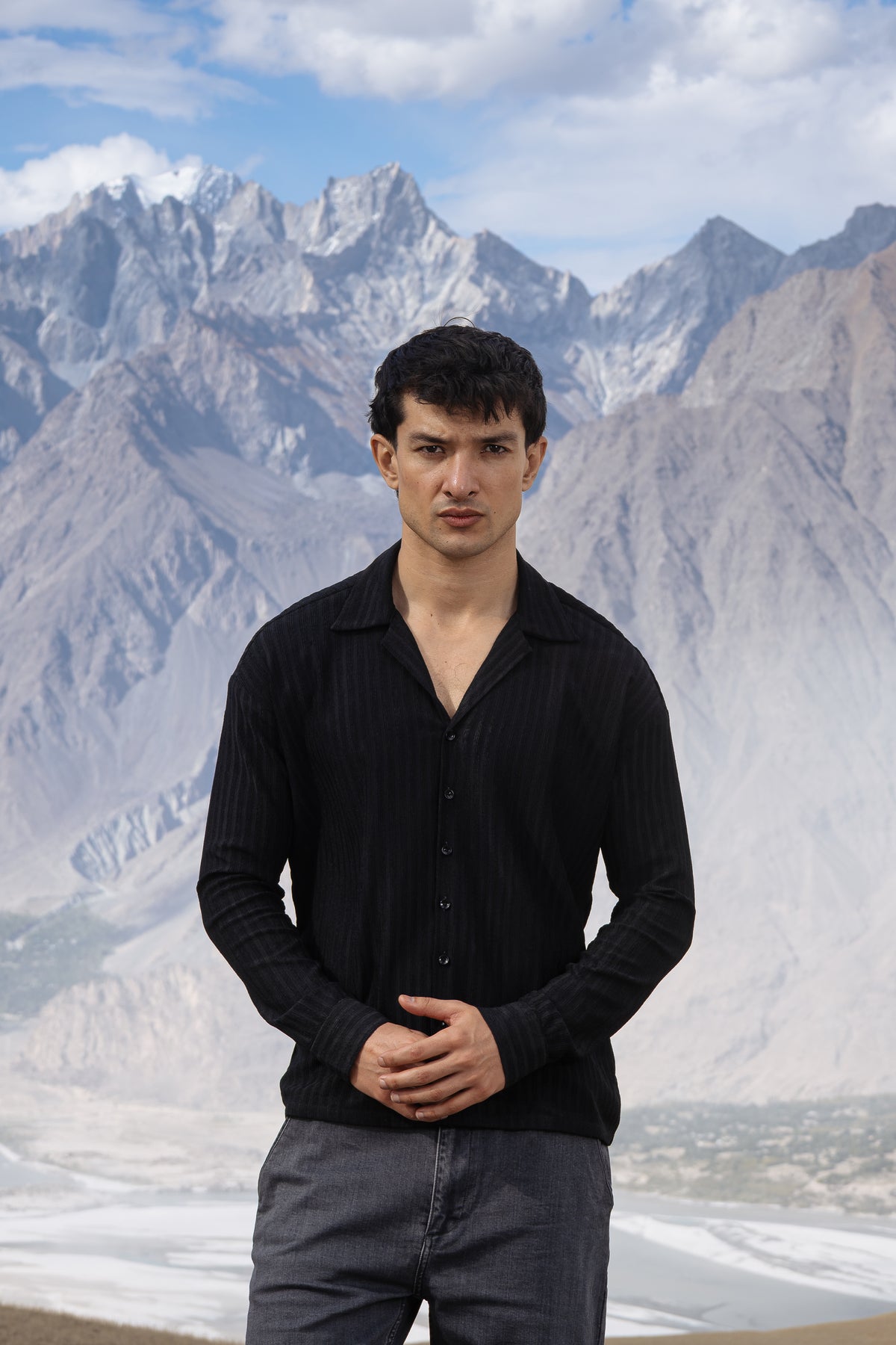 Dusk Crinkle Cuban Collar Shirt