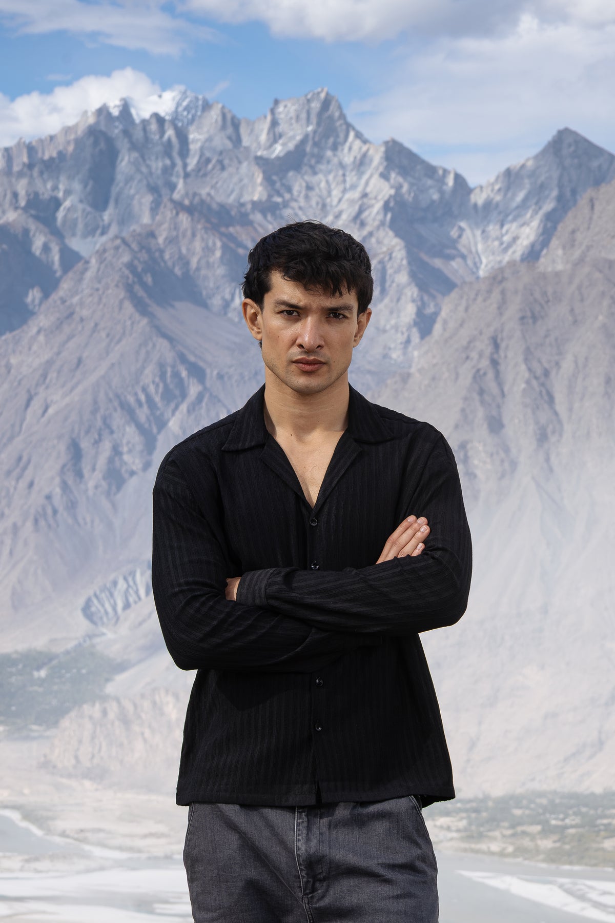 Dusk Crinkle Cuban Collar Shirt