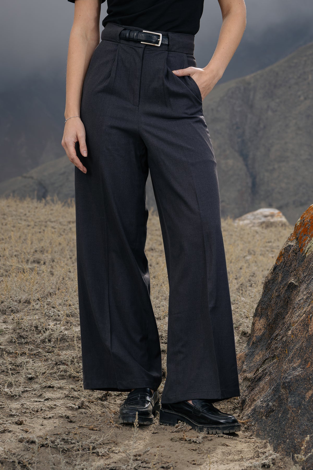 Inset Pleated Pant