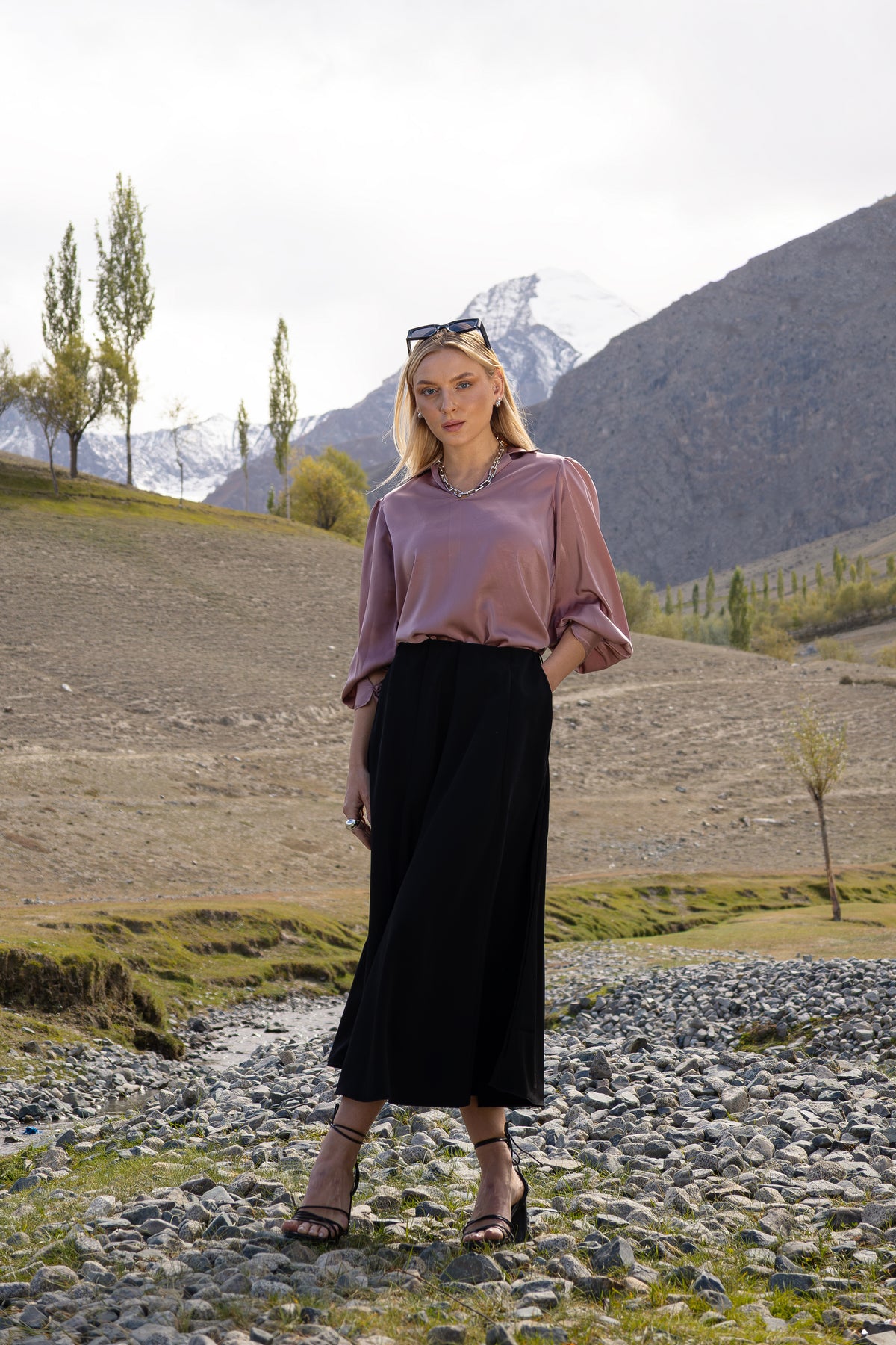 Ebony Flared Skirt