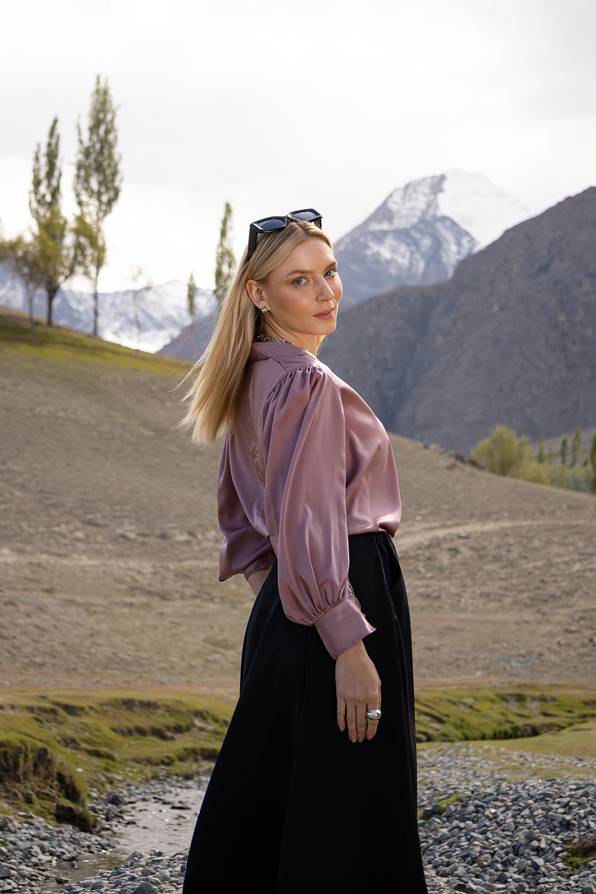 Amethyst Pullover Blouse