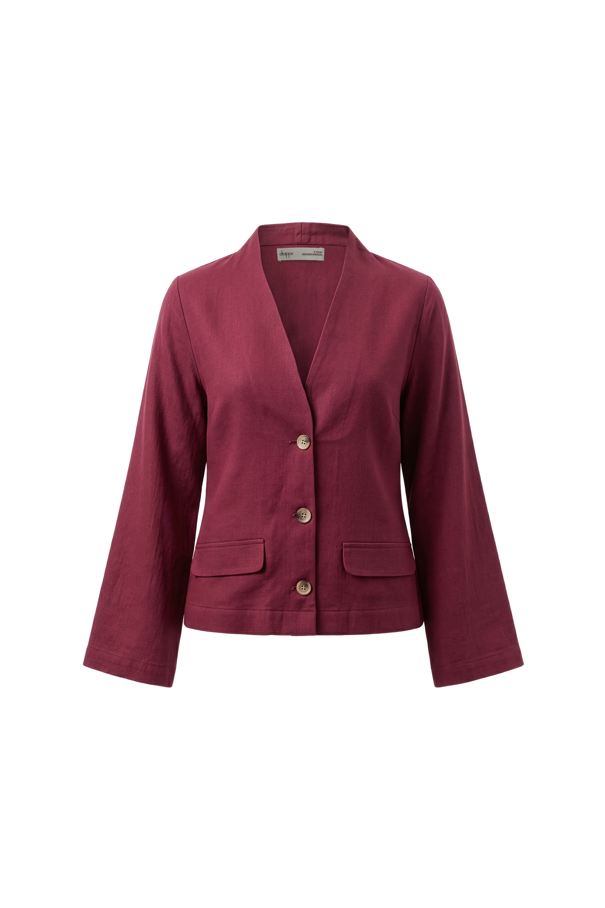 Merlot Linen Blazer