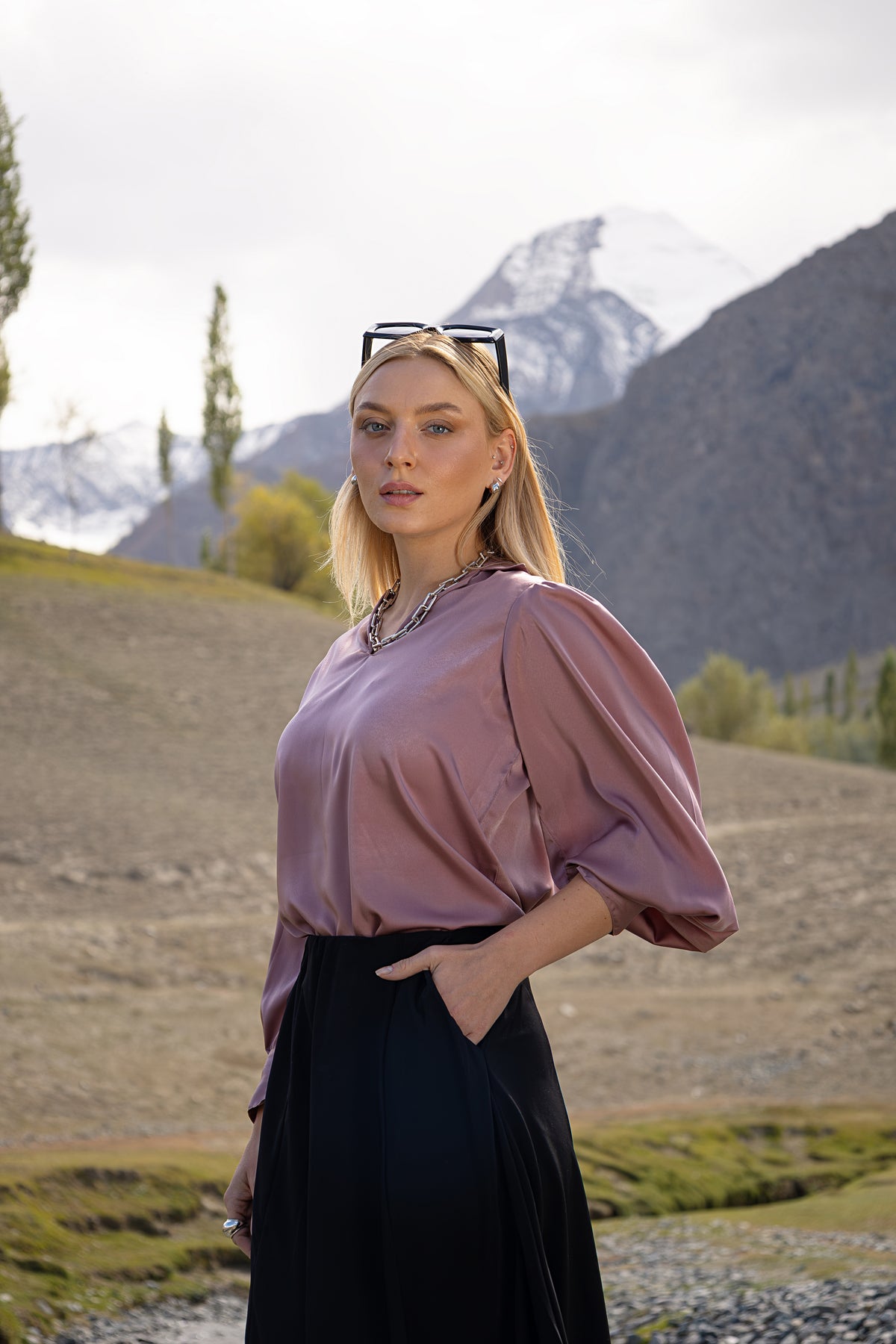 Amethyst Pullover Blouse