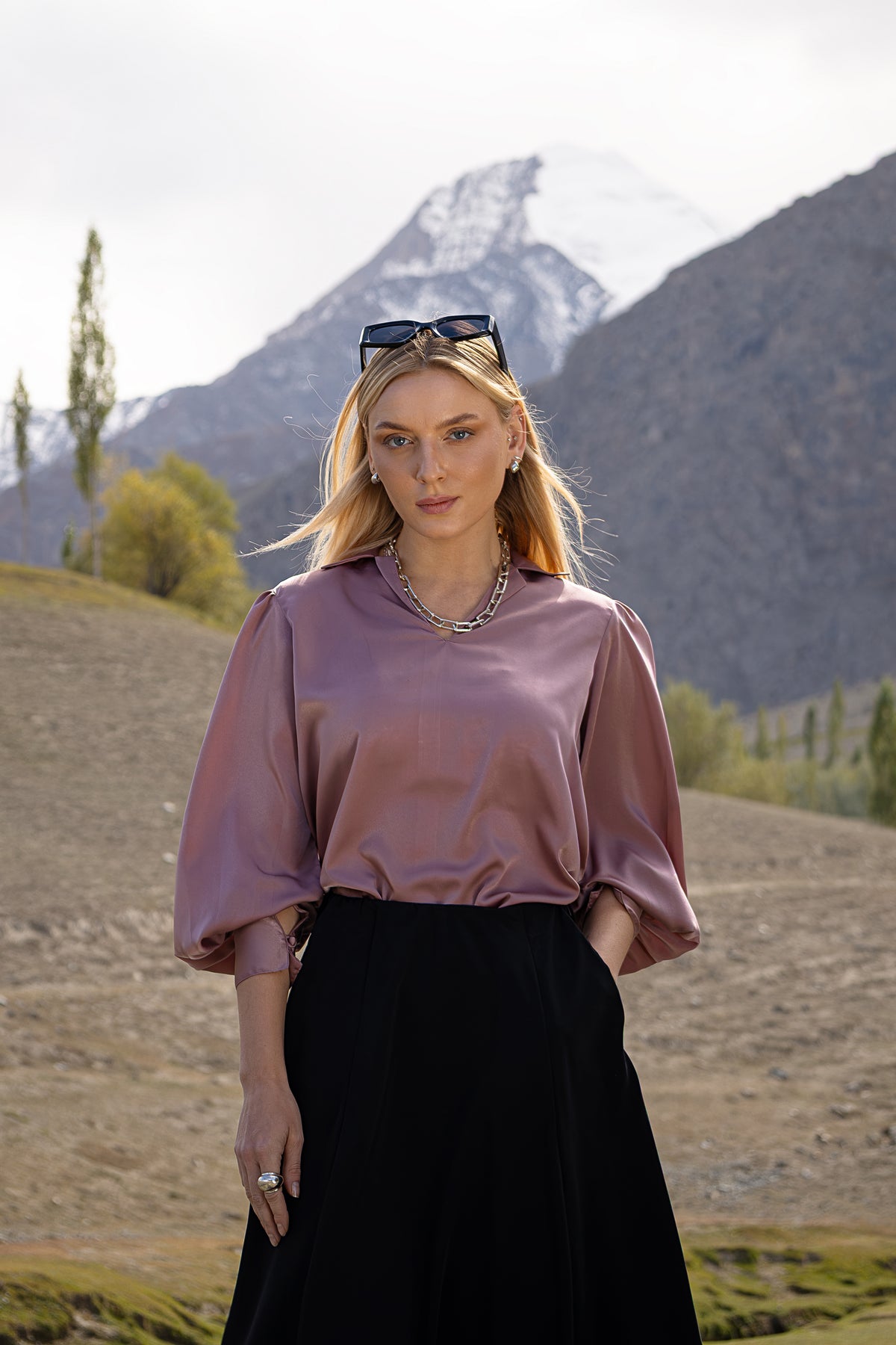 Amethyst Pullover Blouse