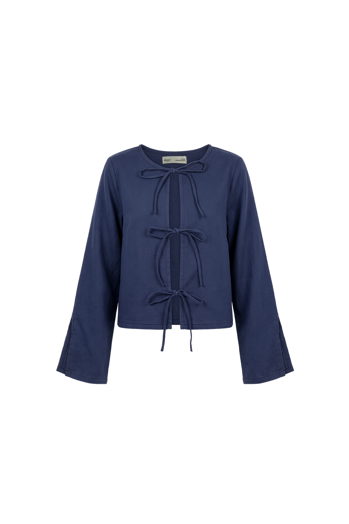 Azure Linen Top