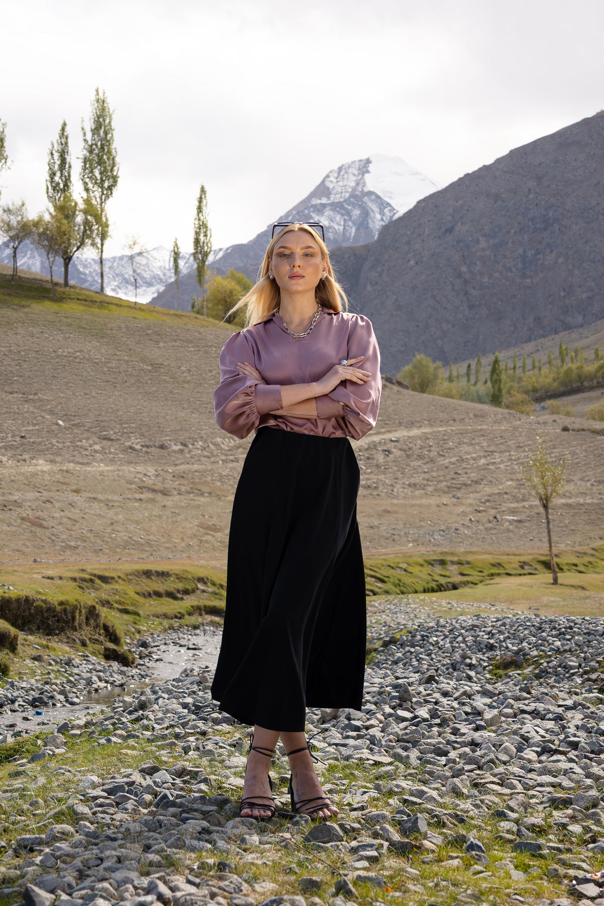 Amethyst Pullover Blouse