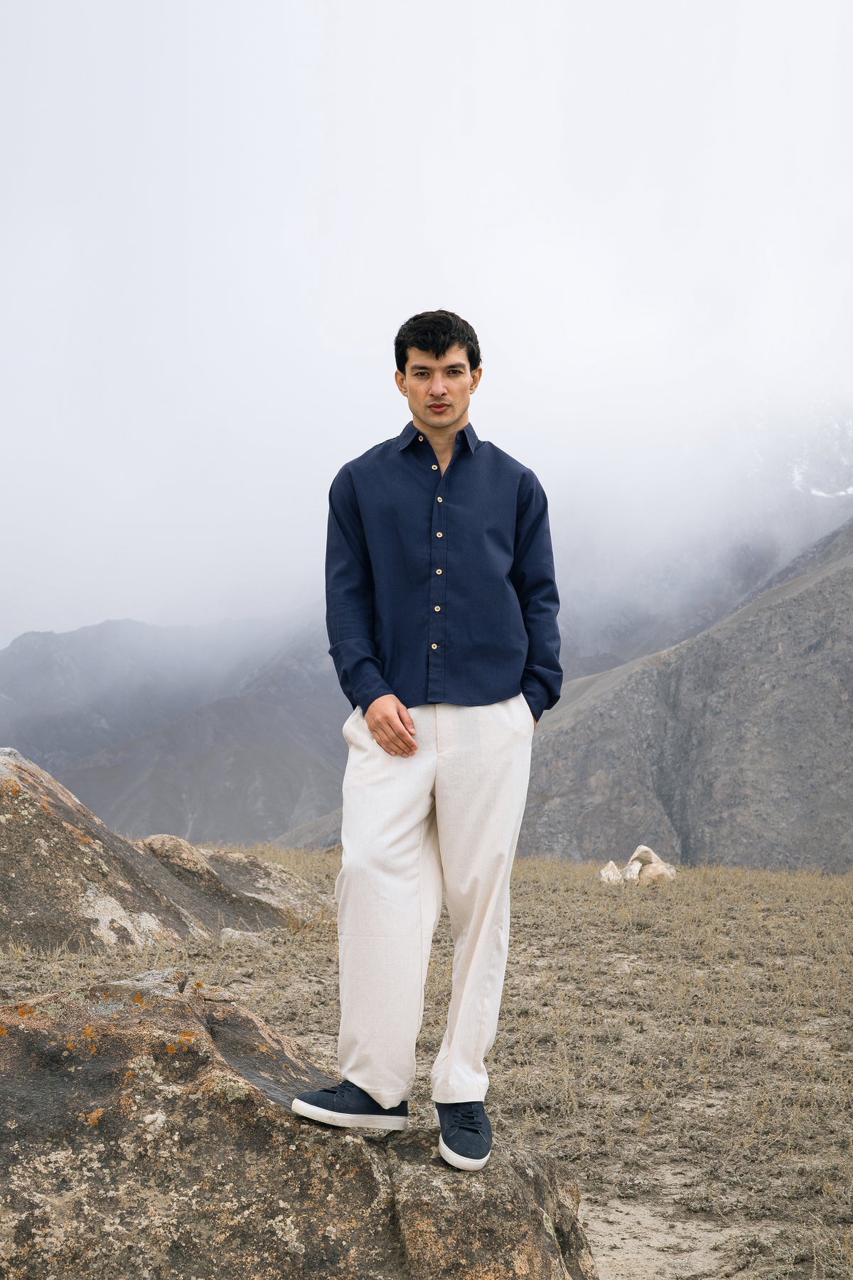 Monaco Linen Button Down Shirt
