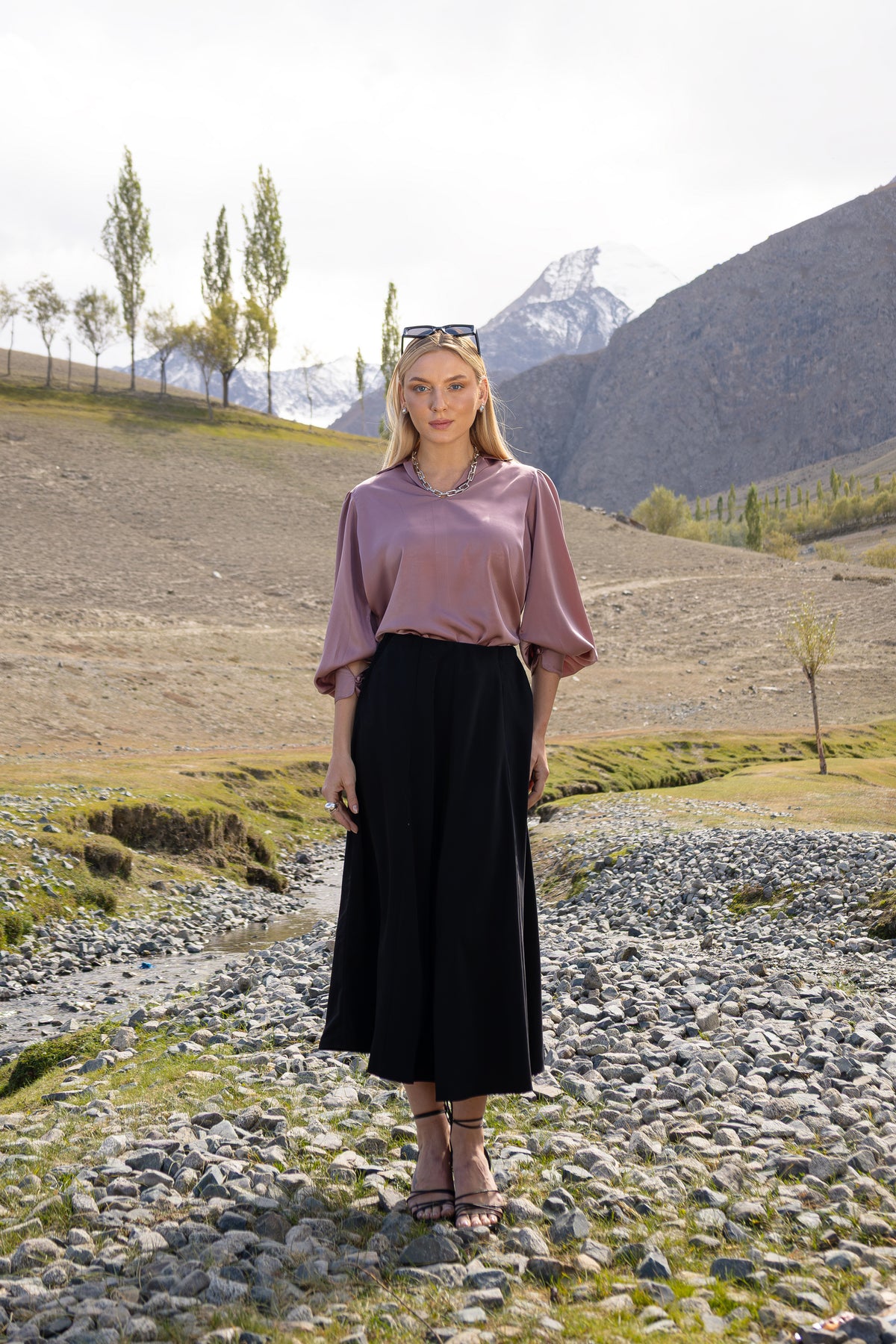 Ebony Flared Skirt