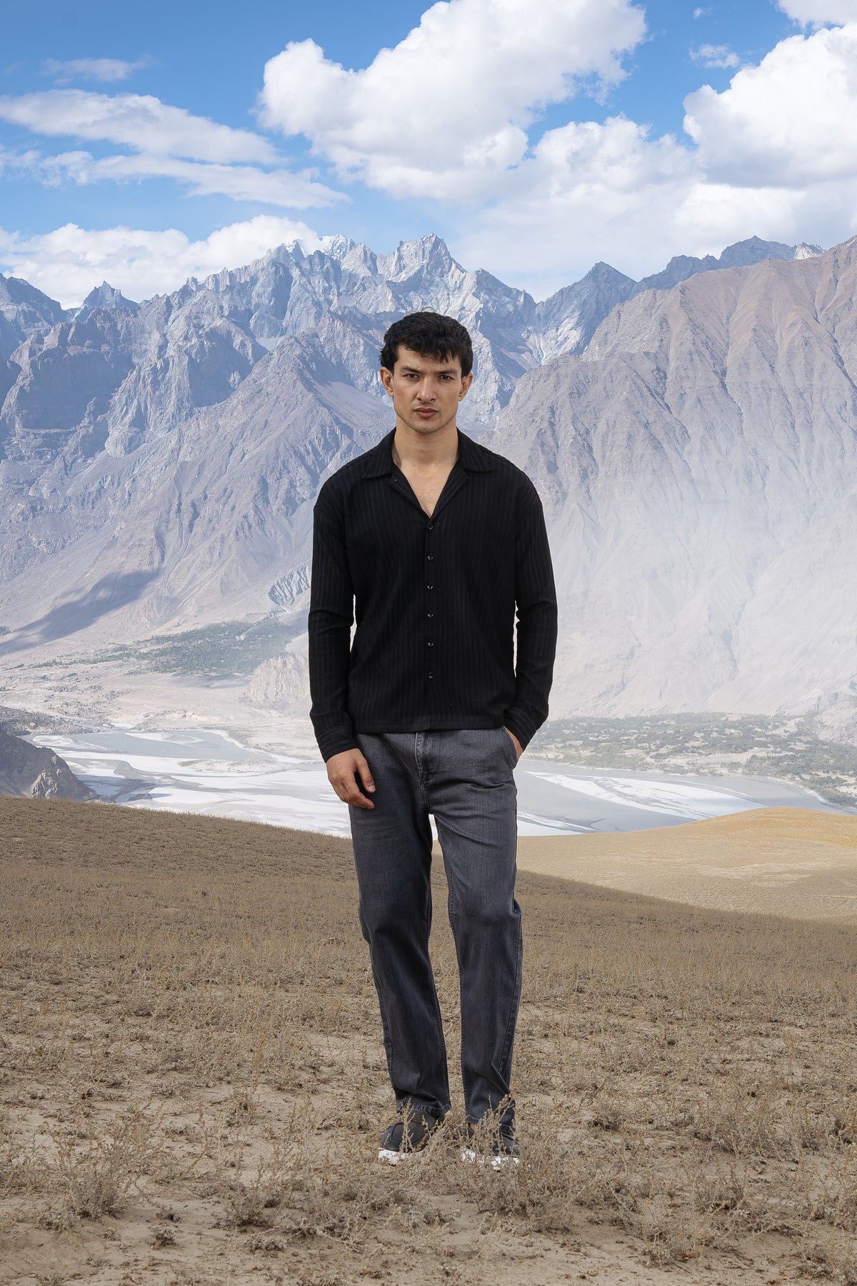 Dusk Crinkle Cuban Collar Shirt