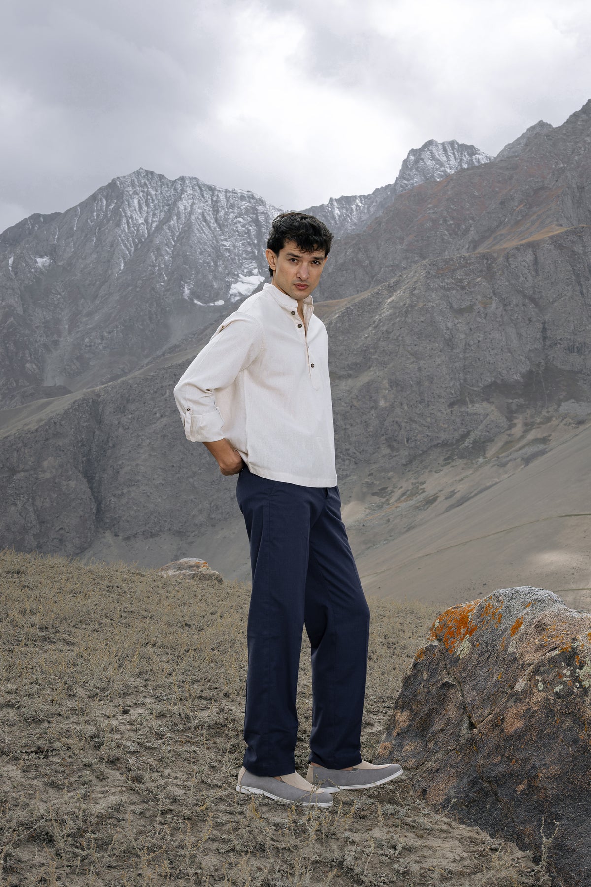 Flax Linen Popover Shirt