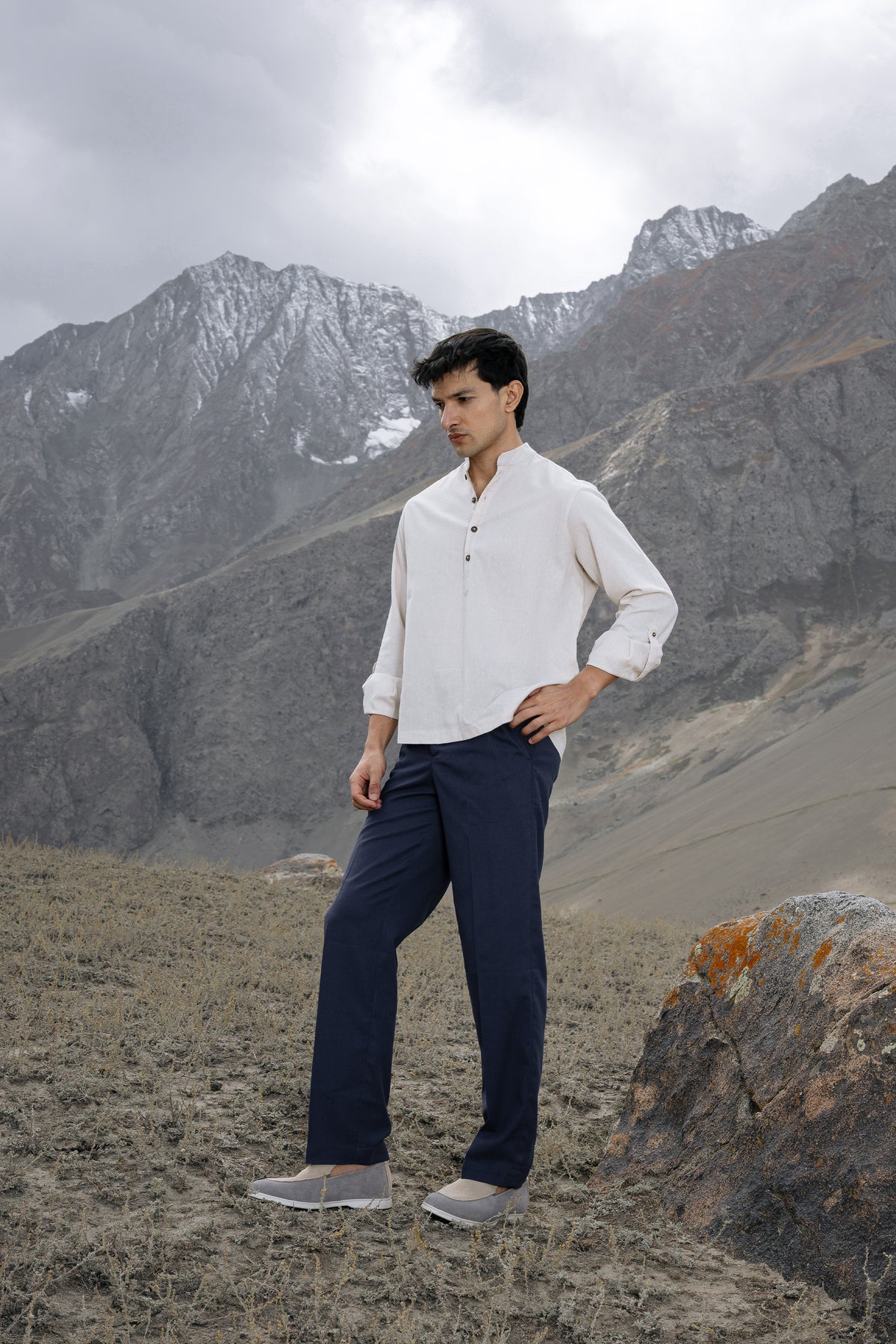 Flax Linen Popover Shirt