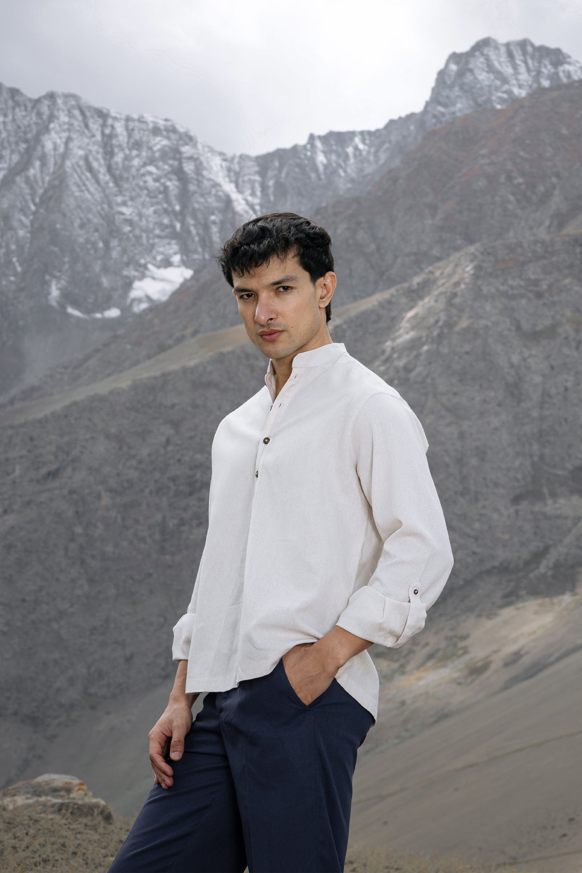 Flax Linen Popover Shirt