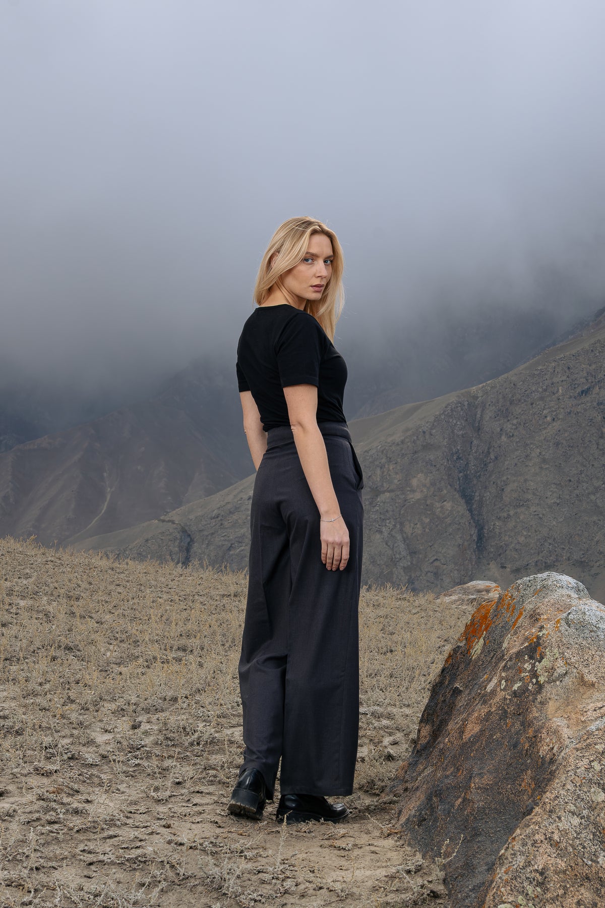 Inset Pleated Pant