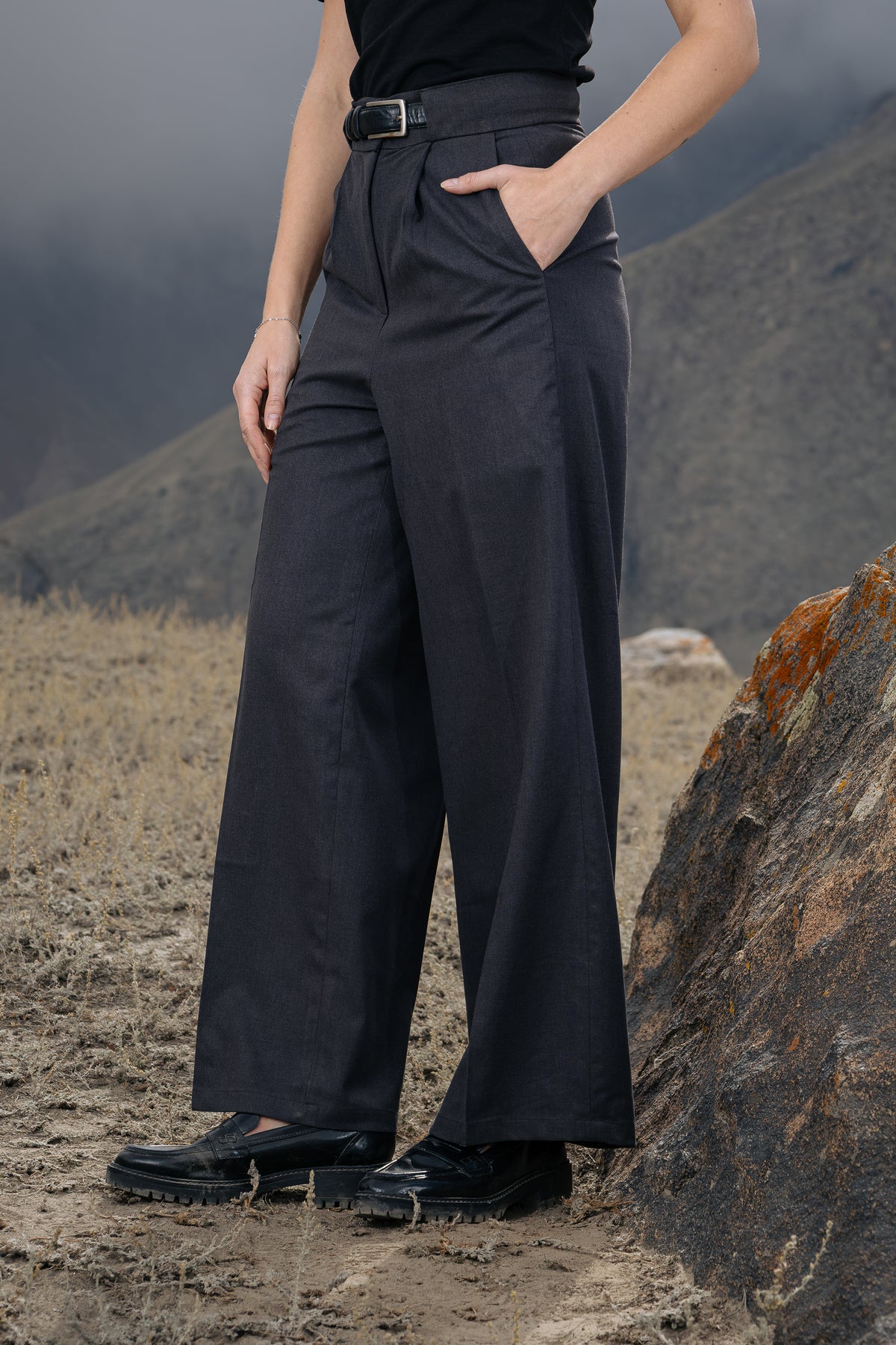 Inset Pleated Pant