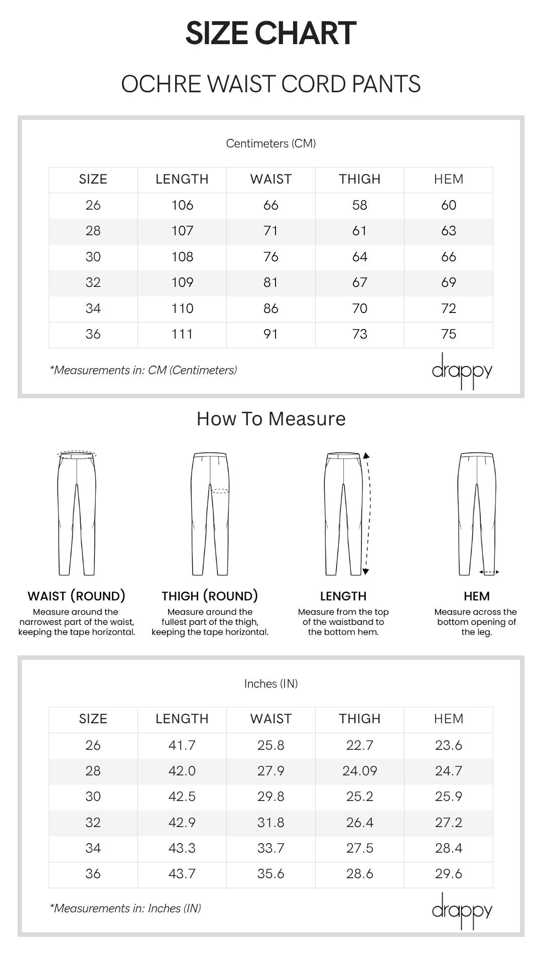 Ochre Waist Cord Pants