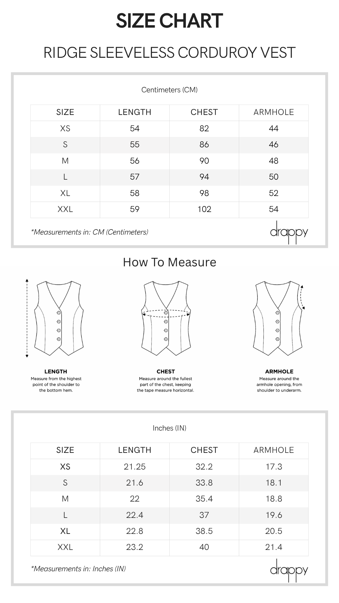 Ridge Sleeveless Corduroy Vest